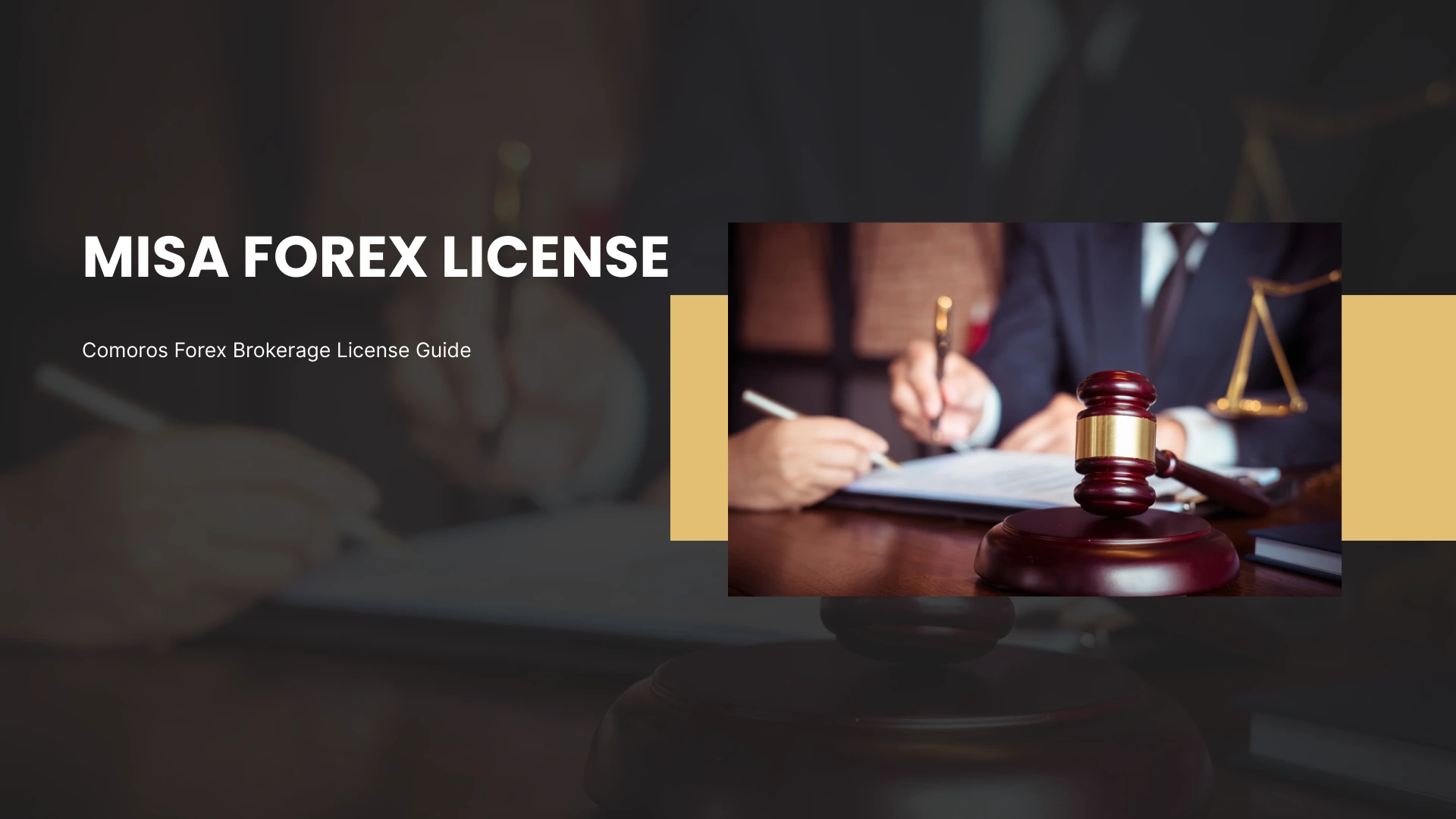 MISA Forex Broker License