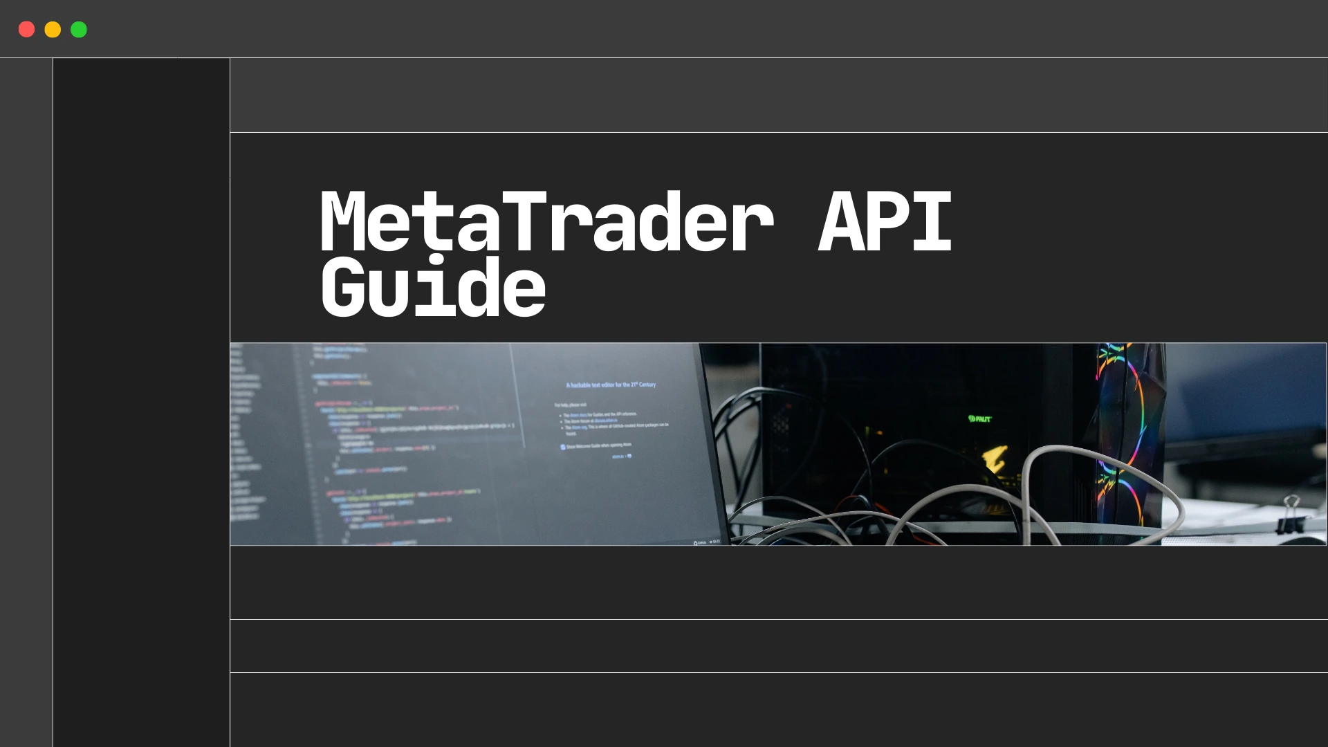 MT5 API Guide